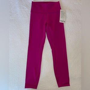 Lululemon Wunder Train 25” Legging Size 6 Ripened Raspberry Legging NWT